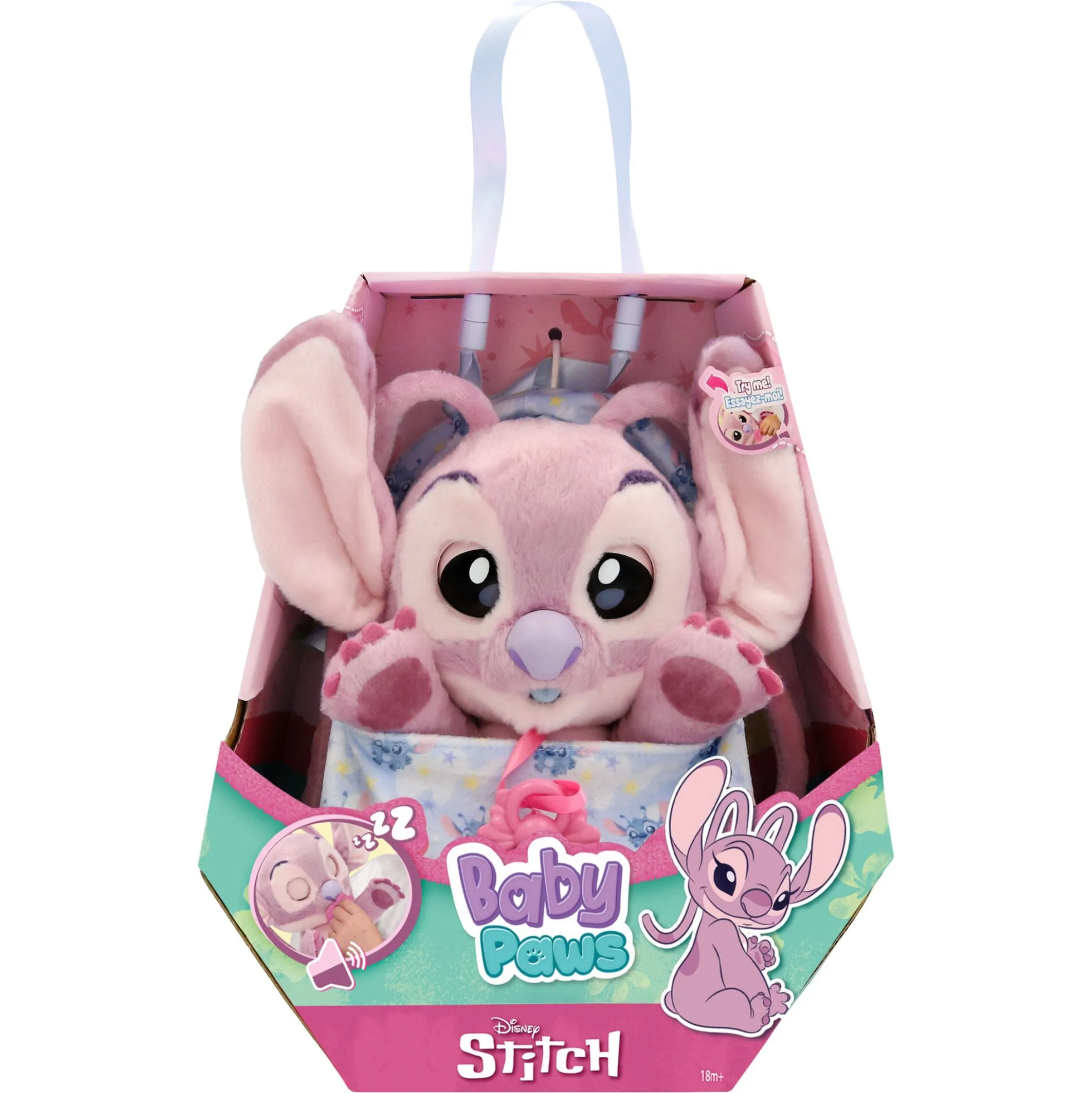 Baby Paws Angel interaktiv bamse - 24 cm