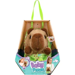 Baby Paws capybara interaktiv bamse - 24 cm