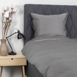 Bambus dobbelt sengetøj 240x220 cm - 100% bambus - Grå