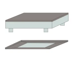 Bambus lagen - Kuvertlagen 180x200x8 cm - Lysegrå - 100% bambus - Lagen til topmadras
