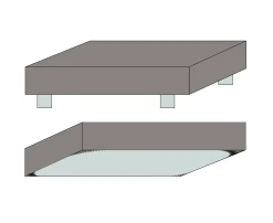 Blødt lagen 80x200 cm - Faconlagen i 100% bomuldssatin - Blåt boxlagen til madras - By Night satin lagen
