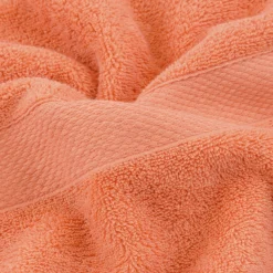 Bomulds håndklæde - 100% bomuld - 50x100 cm - Diamant - Orange