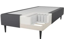 Boxmadras 180x200 cm - Favorit - Dobbeltseng Inkl. topmadras og ben - Ekstra komfort