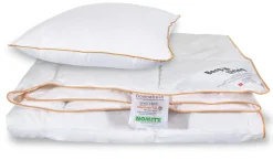 Dyne pude sæt - Moskusdun sommerdyne - Sommerdyne 140x220 cm + pude 60x63 cm - Borg Living