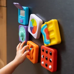 Fat Brain PlayTab sansebrikker til baseplade - Låse-, billedskive- og børstebrik - 3 stk.