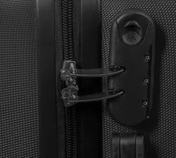 Kuffertsæt - 3 Stk. - Eksklusivt hardcase billige kufferter - Sort med striber