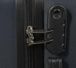 Kuffertsæt - 3 Stk. - Eksklusivt hardcase billig kufferter - Mørkeblåt med striber