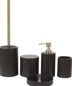 Opbevaringskrukke - Sort sten - Turiform - Solid - 11x10 cm