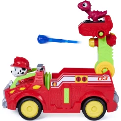 PAW Patrol Dino Filmen Marshall dino-køretøj med figur - 15 cm