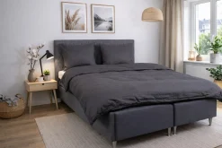Pudebetræk 50x150 cm - 100% Bomuldssatin - Multipude - Mørkegråt jacquardvævet