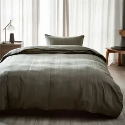Sengetøj 140x220 cm - 100% bomuld - Høie of Scandinavia - Midnatt Tåkegrønn