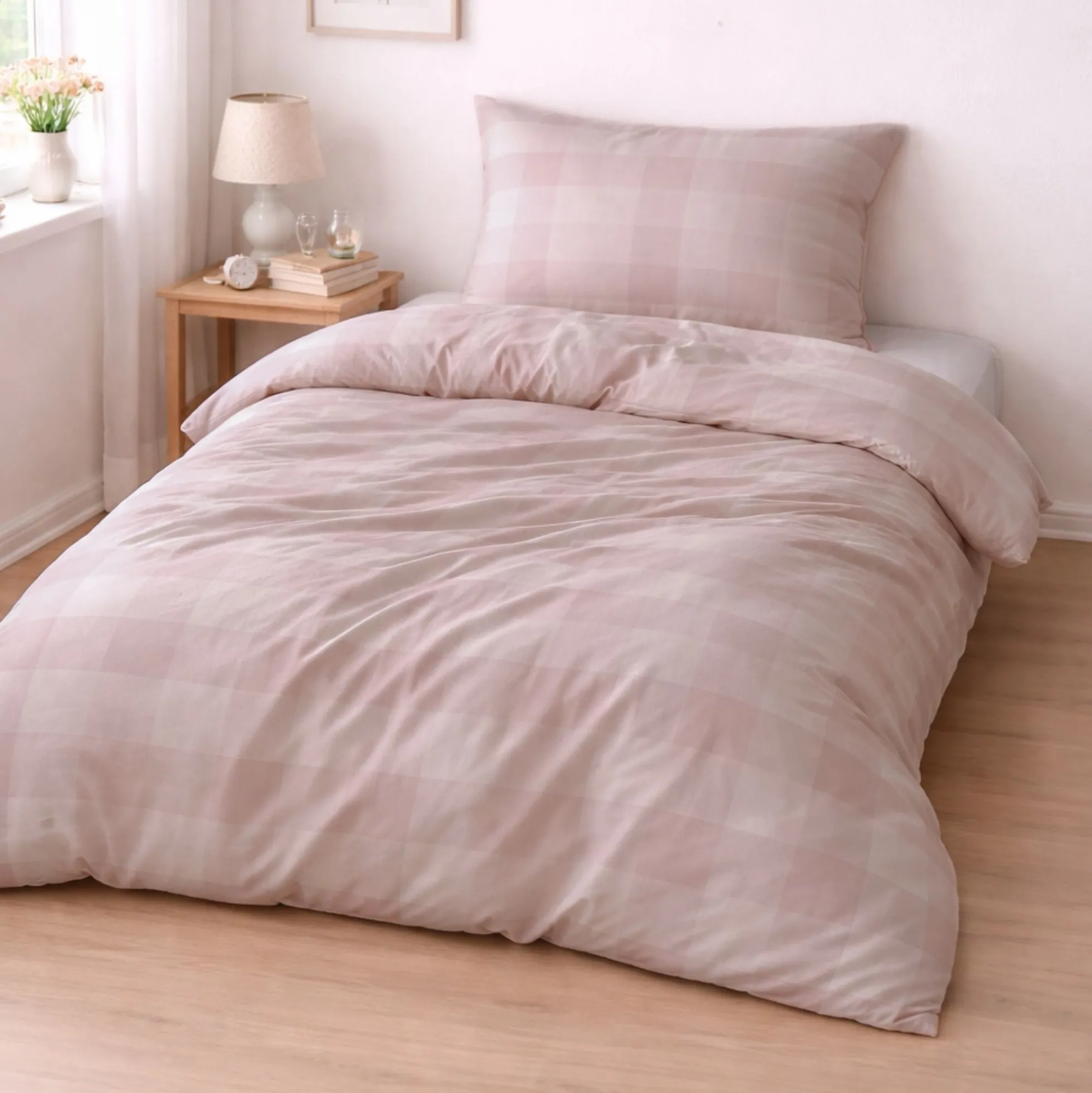 Sengetøj 140x220 cm - 100% bomuld - Høie of Scandinavia - Elen Varm Rosa
