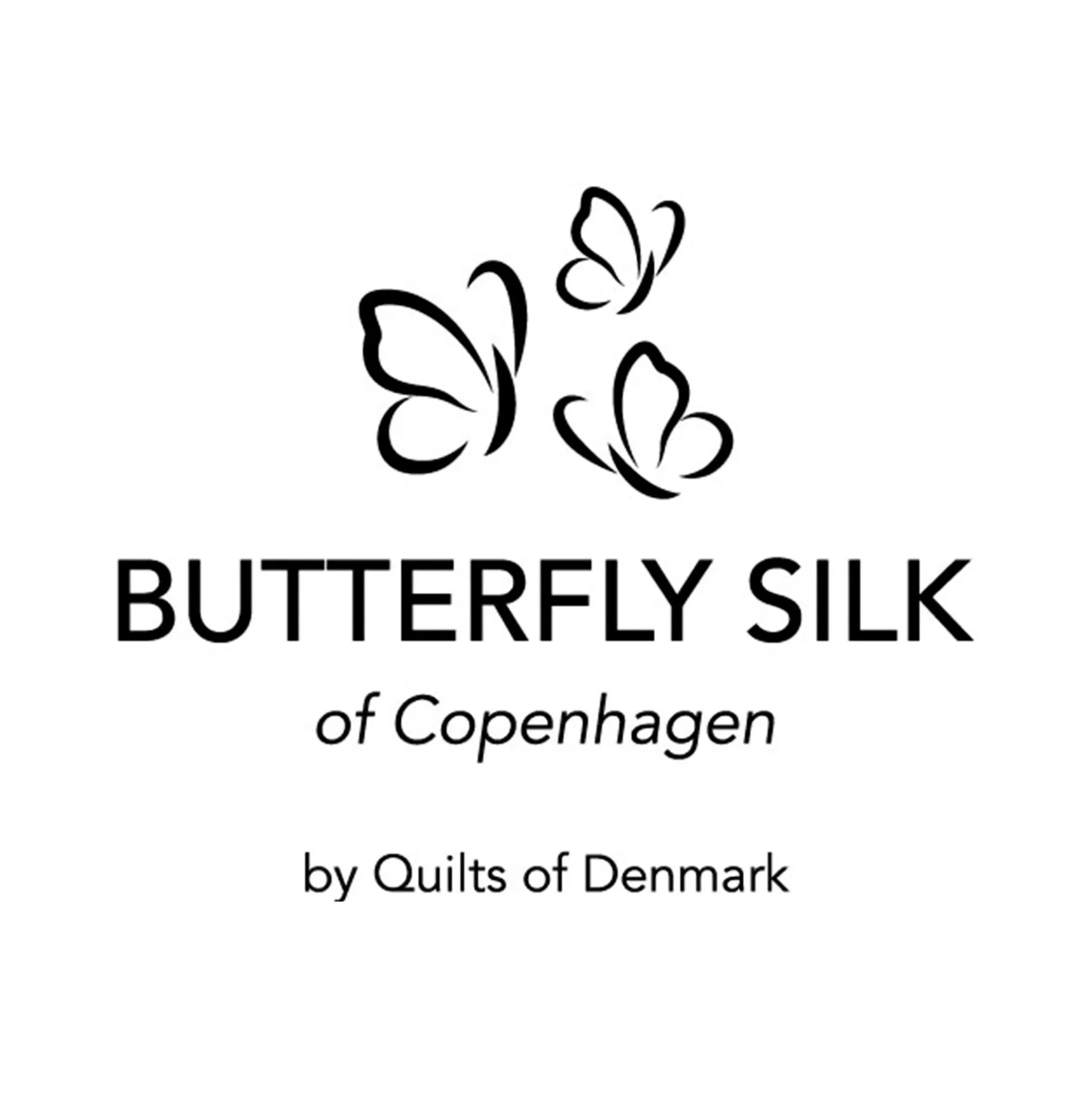 Silke sengetøj 240x220 cm - Gråt sengetøj - King size - 100% Silke - Butterfly Silk