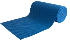 Skridsikker bademåtte - På metermål - Blå - 65 cm bred - Multifunktionsmåtte til vådrum