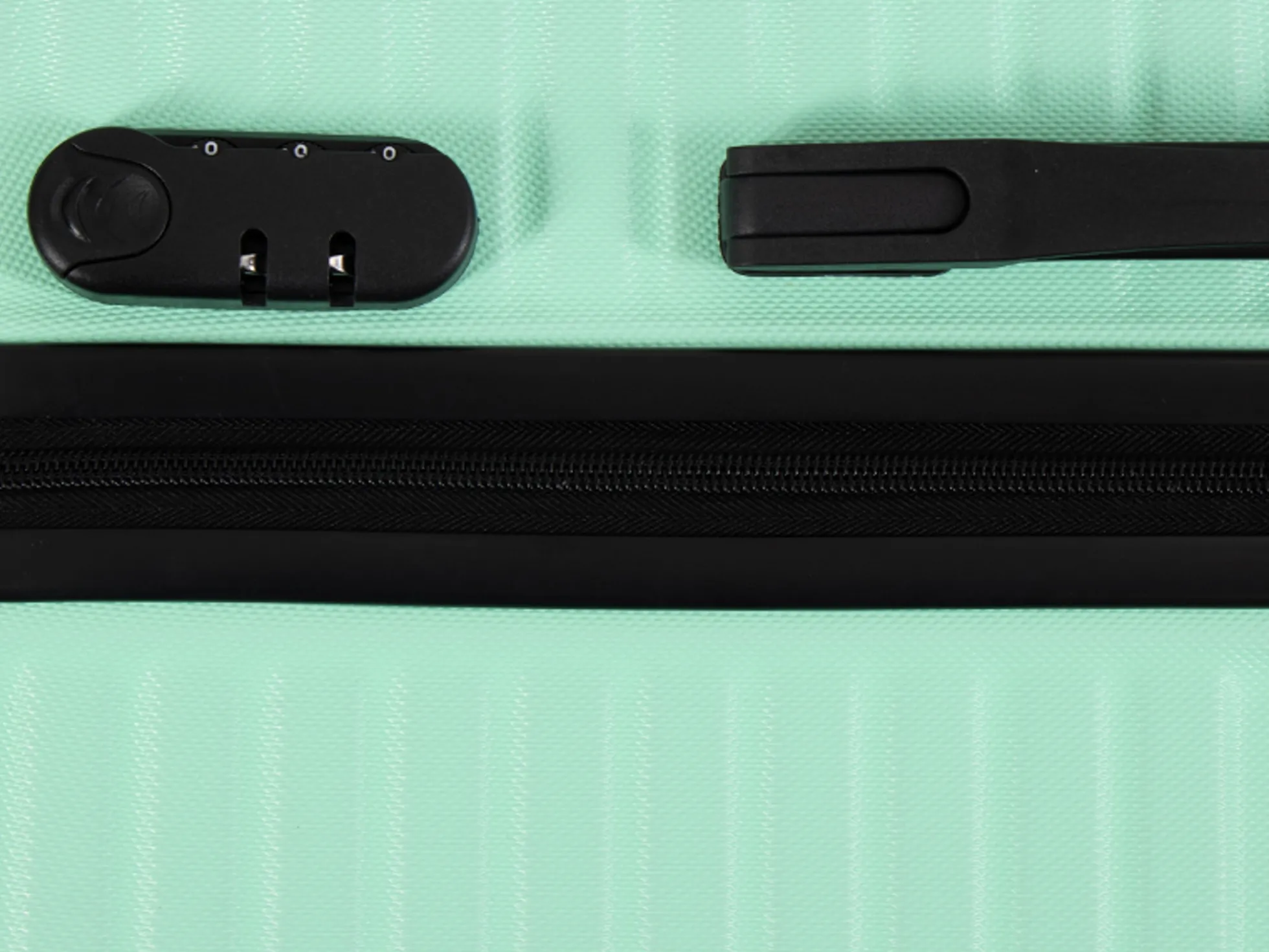 Stor kuffert - Nordic mint - Hardcase kuffert - Smart rejsekuffert