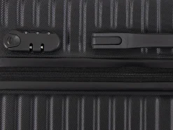 Stor kuffert - Nordic sort - Hardcase kuffert - Smart rejsekuffert