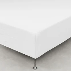Stræklagen 180x200 cm - Hvidt frottélagen